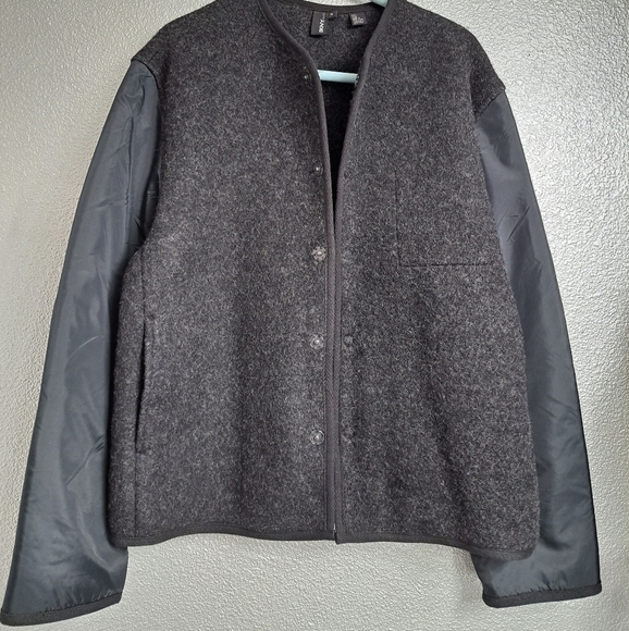 NWT DKNY Pure 100% Wool Jacket/Coat Insert With Hidden Snaps Size M - Picture 9 of 10